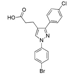 1-(4-Bromophenyl)-3-(4-chlorophenyl)pyrazole-4-propionic acid|25784|870704-03-3