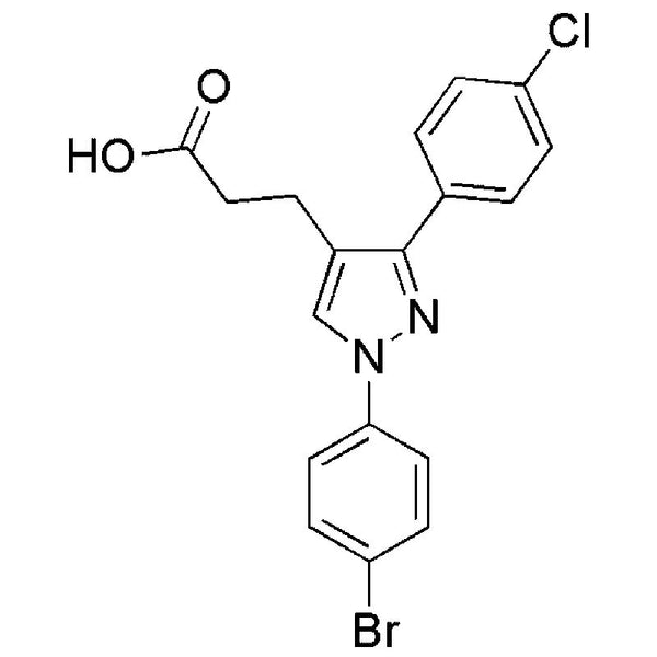 1-(4-Bromophenyl)-3-(4-chlorophenyl)pyrazole-4-propionic acid|25784|870704-03-3