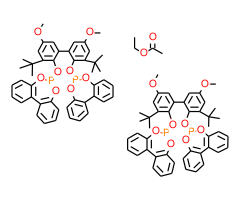 6,6'-[(3,3'-Di-t-butyl-5,5'-dimethoxy-1,1'-biphenyl-2,2'-diyl)bis(oxy)] bis(dibenzo[d,f][1,3,2]dioxaphosphepin) hemi ethyl acetate adduct, min. 95%  BIPHEPHOS