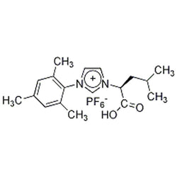 1-(2,4,6-Trimethylphenyl)-3-[(2S)-4-methylpentanoic acid]imidazolium hexafluorophosphate, min. 95%|07-0645