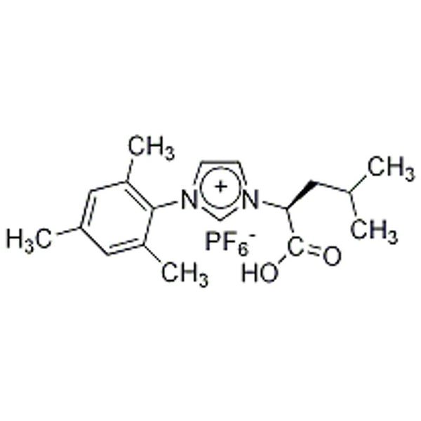 1-(2,4,6-Trimethylphenyl)-3-[(2S)-4-methylpentanoic acid]imidazolium hexafluorophosphate, min. 95%|07-0645
