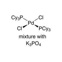 trans-Dichlorobis(tricyclohexylphosphine)palladium(II)/potassium phosphate admixture [CatKit single-use vials - 6.62 wt% Pd complex]|46-2040|29934-17-6
