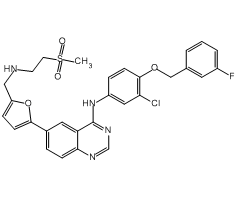 Lapatinib, 98%, a potent inhibitor of the ErbB-2 and EGFR tyrosine kinase domains with IC50 values against purified EGFR and ErbB-2 of 10.2 and 9.8 nM, respectively|831262|231277-92-2