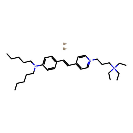 (E)-4-(4-(Dipentylamino)styryl)-1-(3-(triethylammonio)propyl)pyridin-1-ium, 95%|623461|303727-66-4