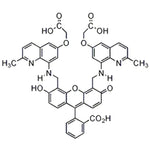 2-{4,5-Bis[(6-(2-ethoxy-2-oxohydroxy)-2-methylquinolin-8-ylamino)methyl]-6-hydoxy-3-oxo-3H-xanthen-9-yl}benzoic acid FL2A|07-0287