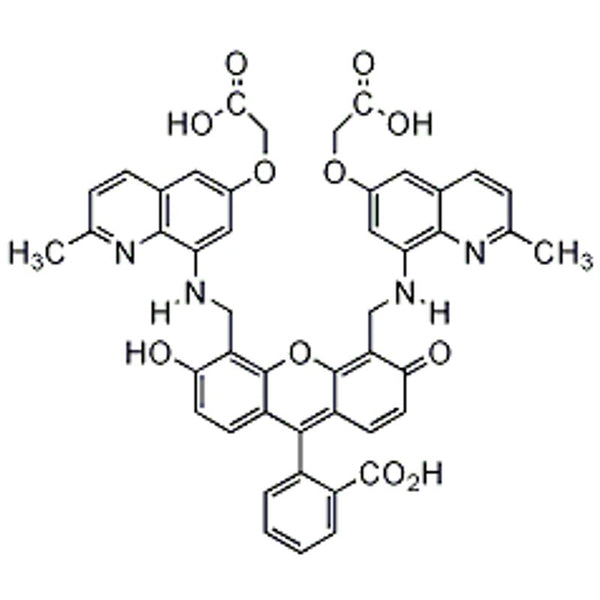 2-{4,5-Bis[(6-(2-ethoxy-2-oxohydroxy)-2-methylquinolin-8-ylamino)methyl]-6-hydoxy-3-oxo-3H-xanthen-9-yl}benzoic acid FL2A|07-0287