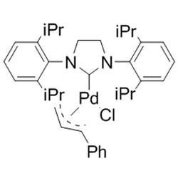 Chloro[(1,2,3-η;)-3-phenyl-2-propenyl][1,3-bis(2,6-di-i-propylphenyl)-4,5-dihydroimidazol-2-ylidene]palladium(II), min. 97%|46-0274|884879-24-7