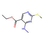 Ethyl 4-(methylamino)-2-(methylsulfanyl)-5-pyrimidinecarboxylate|CS-W000293|76360-82-2