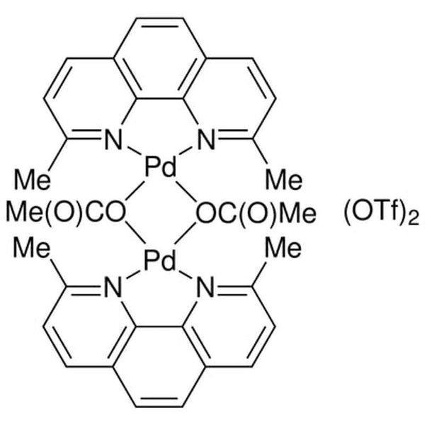 Acetato(2,9-dimethyl-1,10-phenanthroline)palladium(II) dimer bis(trifluoromethanesulfonate), 99%|46-0970|959698-20-5