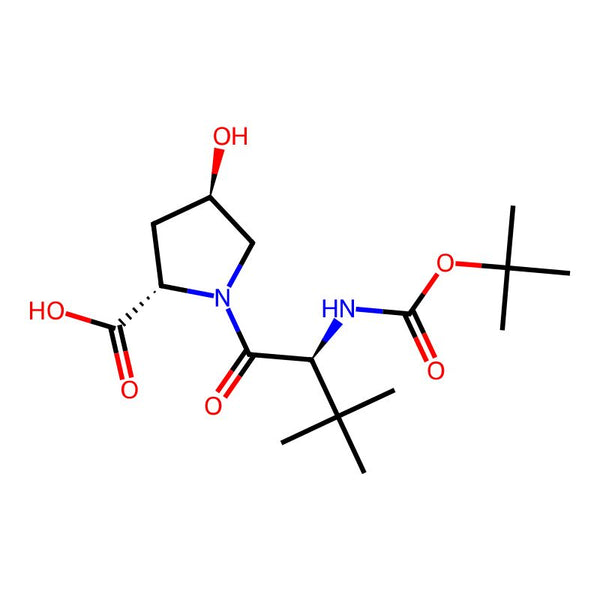 3-Methyl-N-{[(2-methyl-2-propanyl)oxy]carbonyl}-L-valyl-(4R)-4-hydroxy-L-proline|CS-0021797|630421-46-4