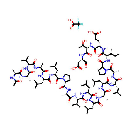 Ac-Ala-Ala-Val-Ala-Leu-Leu-Pro-Ala-Val-Leu-Leu-Ala-Leu-Leu-Ala-Pro-Ile-Glu-Thr-Asp-aldehyde trifluoroacetate salt|CPTD787889|886462-83-5