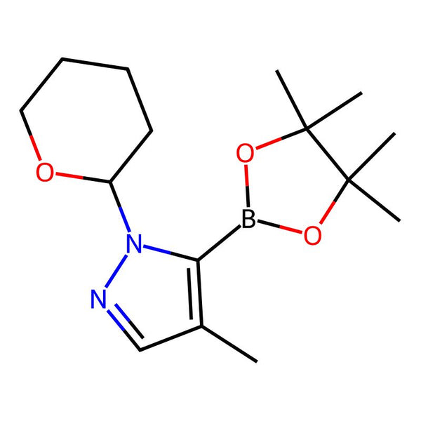 4-Methyl-1-(oxan-2-yl)-5-(tetramethyl-1,3,2-dioxaborolan-2-yl)-1H-pyrazole|CS-0050812|1492954-33-2