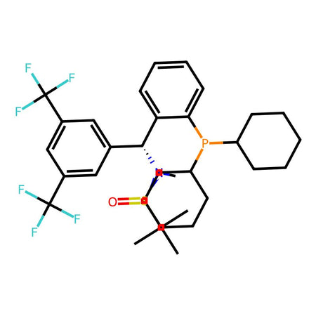[S(R)]-N-[(R)-3,5-Bis(trifluoromethyl)phenyl][2-(dicyclohexylphosphanyl)phenyl]-N,2-dimethyl-2-propanesulfinamide, 95%|9223786|2565792-86-9