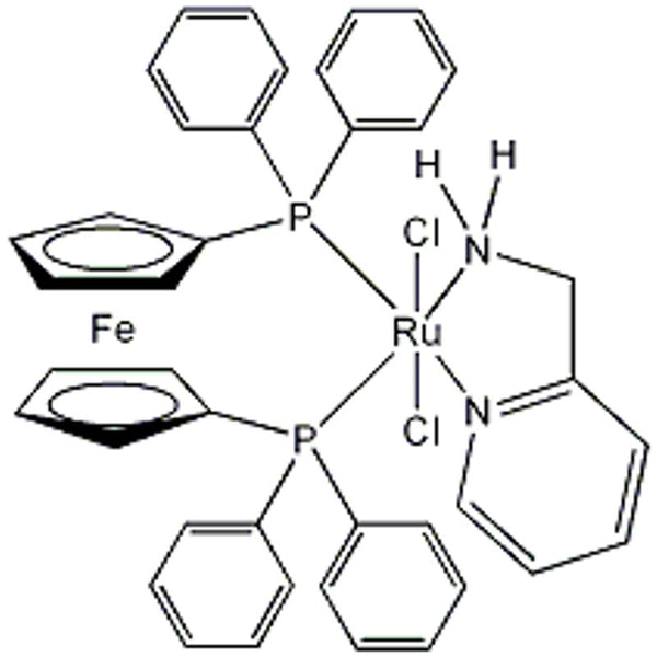 Dichloro[1,1’-bis(diphenylphosphino)ferrocene](2-aminomethylpyridine)ruthenium(II) RuCl2(AMPY)(DPPF)|44-2310|1287255-62-2