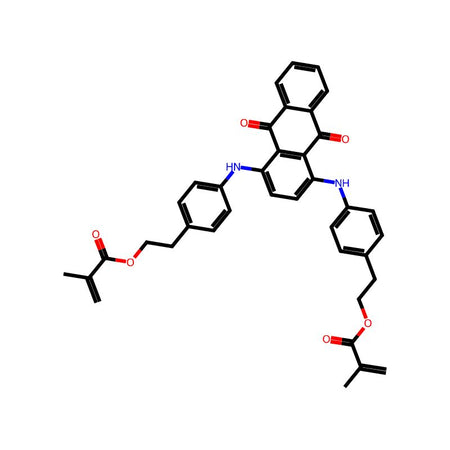 2-[4-[[4-[4-[2-(2-Methylprop-2-enoyloxy)ethyl]anilino]-9,10-dioxoanthracen-1-yl]amino]phenyl]ethyl 2-methylprop-2-enoate, 95%|9171854|121888-69-5