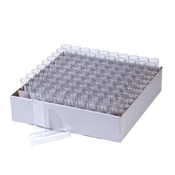 Drosophila Wide Vials Combo，Material：PS（vials），Size: 28.5*95mm，Tray Packed，Package：100 vials/tray，5 trays/case|51-0801
