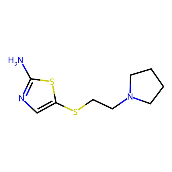 5-((2-(Pyrrolidin-1-yl)ethyl)thio)thiazol-2-amine|CS-0256014|1042777-99-0