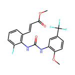 (E)-Methyl 3-(3-fluoro-2-(3-(2-methoxy-5-(trifluoromethyl)phenyl)ureido)phenyl)acrylate|CS-0893177|917389-26-5