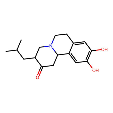 9,10-Dihydroxy-3-isobutyl-3,4,6,7-tetrahydro-1H-pyrido[2,1-a]isoquinolin-2(11bH)-one|C1786835|89929-27-1