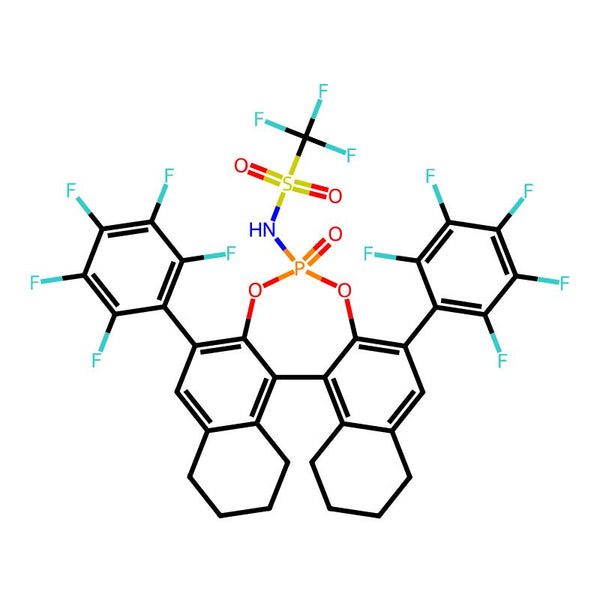 1,1,1-Trifluoro-N-((11bS)-4-oxido-2,6-bis(perfluorophenyl)-8,9,10,11,12,13,14,15-octahydrodinaphtho[2,1-d:1',2'-f][1,3,2]dioxaphosphepin-4-yl)methanesulfonamide|CS-0142745|2586125-70-2