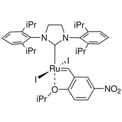 [1,3-Bis(2,6-di-i-propylphenyl)imidazolidin-2-ylidene)(2-i-propoxy-5-nitrobenzylidene) ruthenium(II) diiodide nitro-Grela I2 SIPr|44-0782|1874265-00-5