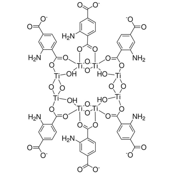 Hexakis[mu-(2-amino-1,4-benzenedicarboxylato)][tetra-mu-hydroxyocta-mu-oxooctatitanium], NH2-MIL-125(Ti), AYRSORB? T125|22-1070|1309760-94-8