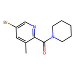 5-Bromo-3-methyl-2-[(piperidin-1-yl)carbonyl]pyridine|CS-0195760|934000-34-7