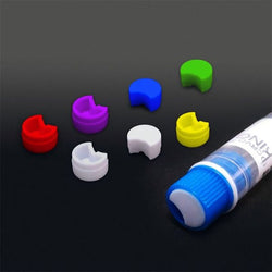 CryoKING Cryogenic Vial Closure Color Coders, Assorted(each color 5bags), DNase & RNase Free, 100 pieces/Bag, 30 Bags/Case|88-6006