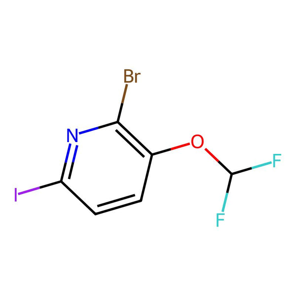 2-Bromo-3-difluoromethoxy-6-iodopyridine , 95%|09-0096|857295-23-9
