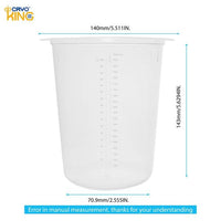 biologix 1000ml clear polypropylene (disposable/reusable) tri-cornered beakers with three pour spouts and molded graduations. beakers are autoclavable. 25 beakers/pack, 4 packs/case|93-1000