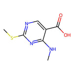 4-(Methylamino)-2-(methylthio)-5-pyrimidinecarboxylic acid|CS-0061722|863028-98-2
