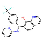 7-{[(pyridin-2-yl)amino][4-(trifluoromethyl)phenyl]methyl}quinolin-8-ol|CS-0260016|325474-22-4
