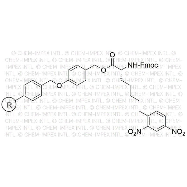 Na-Fmoc-Ne-2,4-dinitrophenyl-D-lysine 4-alkoxybenzyl alcohol resin|08069