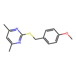 2-(4-Methoxybenzylthio)-4,6-dimethylpyrimidine, 97%|9191142|321680-94-8