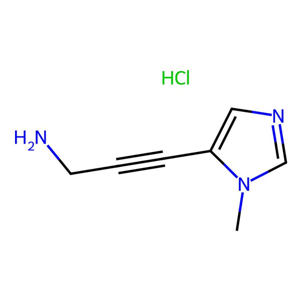 3-(1-Methyl-1H-imidazol-5-yl)prop-2-yn-1-amine hydrochloride|CS-0867938|2982741-02-4