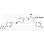 Fmoc-4-fluoro-D-phenylalanine 4-alkoxybenzyl alcohol resin|05173