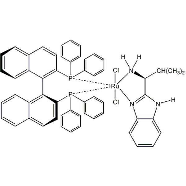 Dichloro[(S)-(-)-2,2'-bis(diphenylphosphino)-1,1'-binaphthyl][(S)-(-)-2-(α;-(i-propyl)methanamine)-1H-benzimidazole]ruthenium(II), min. 95%|44-0915
