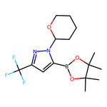 1-(Tetrahydro-2H-pyran-2-yl)-5-(4,4,5,5-tetramethyl-1,3,2-dioxaborolan-2-yl)-3-(trifluoromethyl)-1H-pyrazole|CS-0476272|1192187-75-9