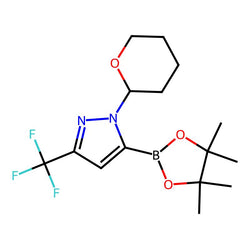 1-(Tetrahydro-2H-pyran-2-yl)-5-(4,4,5,5-tetramethyl-1,3,2-dioxaborolan-2-yl)-3-(trifluoromethyl)-1H-pyrazole|CS-0476272|1192187-75-9