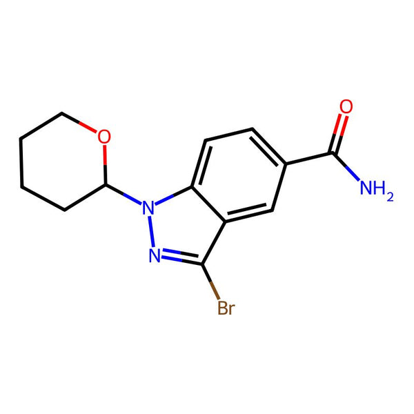 3-Bromo-1-(tetrahydro-2H-pyran-2-yl)-1H-indazole-5-carboxamide|CS-0452185|395101-84-5