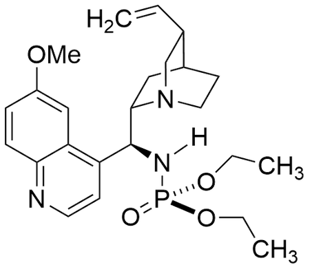 Diethyl ((S)-(6-methoxyquinolin-4-yl)((1S,2S,4S,5R)-5-vinylquinuclidin-2-yl)methyl)phosphoramidate, 97%|9333094|1354565-15-3