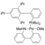 Methanesulfonato(2-di-t-butylphosphino-2',4',6'-tri-i-propyl-1,1'-biphenyl)(2'-methylamino-1,1'-biphenyl-2-yl)palladium(II) dichloromethane adduct, min. 98% [t-BuXphos Palladacycle Gen. 4]|46-0330|1599466-89-3