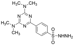 N2,N2,N4,N4-Tetramethyl-6-(4-(hydrazine-1-ylsulfonyl)phenyl)-1,3,5-triazine-2,4-diamine(TMT-Hz), 98%|9415862