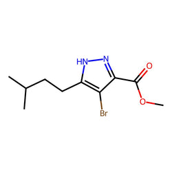 Methyl 4-bromo-5-isopentyl-1H-pyrazole-3-carboxylate|CS-0560721|1491132-54-7