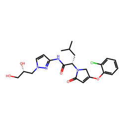 (S)-2-(4-(2-Chlorophenoxy)-2-oxo-2,5-dihydro-1H-pyrrol-1-yl)-N-(1-((R)-2,3-dihydroxypropyl)-1H-pyrazol-3-yl)-4-methylpentanamide|C1107097|1191995-00-2