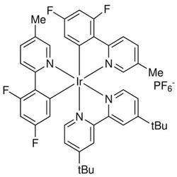 [4,4'-Bis(1,1-dimethylethyl)-2,2'-bipyridine-κN,κN]bis[3,5-difluoro-2-(5-methyl-2-pyridinyl)phenyl] iridium hexafluorophosphate, 98%|77-0330|1335047-34-1