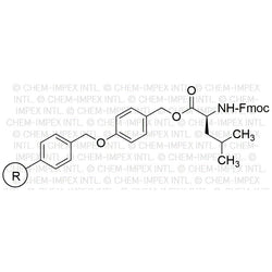 Fmoc-L-leucine 4-alkoxybenzyl alcohol resin|02825