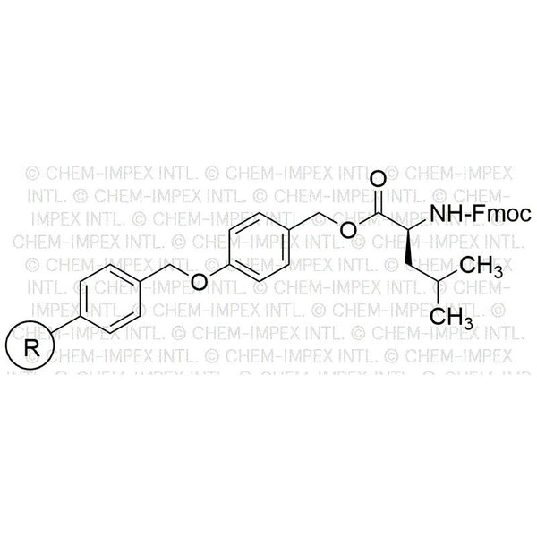 Fmoc-L-leucine 4-alkoxybenzyl alcohol resin|02825