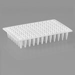 biologix 96 well clear polypropylene non-sterile (rnase & dnase free) non-skirted pcr plates with a working volume of 0.1ml per well.  plates have alphanumeric well coding for identification purposes.|60-1016