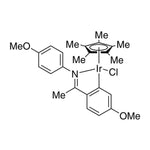 Chloro(pentamethylcyclopentadienyl){5-methoxy-2-{1-[(4-methoxyphenyl)imino-kN]ethyl}phenyl-kC}iridium(III), 99% Iridicycle-MeO|77-0418|1258964-48-5